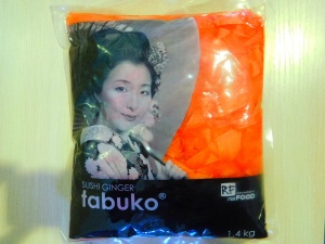 Имбирь мариннованный "Tabuko" 1 кг. упак.10 шт.
