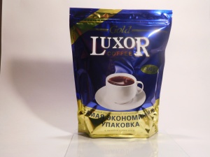 Кофе "Люксор Голд" растворимый freeze-dried в мягкой упаковке (0,500 кг/0,530 кг) кор. 6 шт.