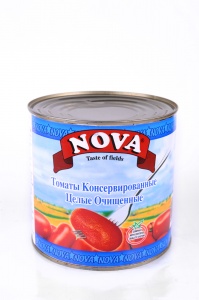 Томаты очищенные целые в томатном соке "Nova" (2,500 кг/2,815 кг/2650 мл) ж/б кор. 6 шт.