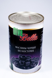 Маслины "Olivabella" без косточки (4,1 кг/4,715 кг/4250 мл) ж/б кор. 3 шт.